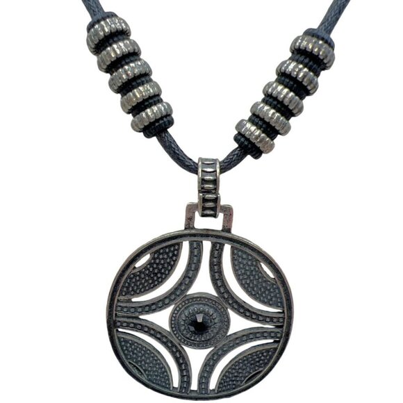 Bohemian Tribal Necklace & Bracelet Set With Black Beads.   B98 - Picture 4 of 12